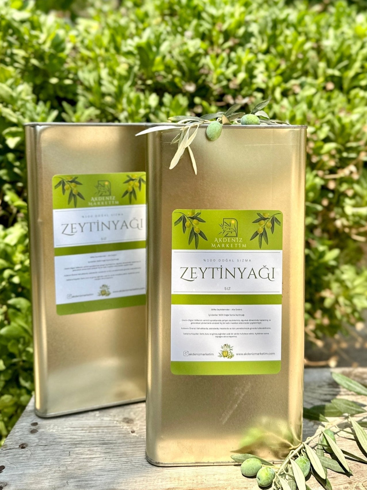 Doğal Naturel Sızma Silifke Zeytinyağı (5 Lt Teneke) - Akdeniz Marketim